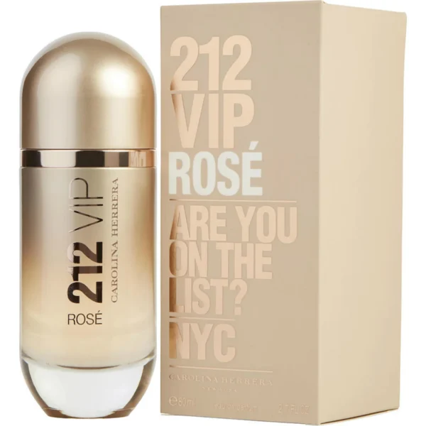 CAROLINA HERRERA 212 VIP ROSÉ ARE YOU ON THE LIST? NYC Eau De Parfum 80ML